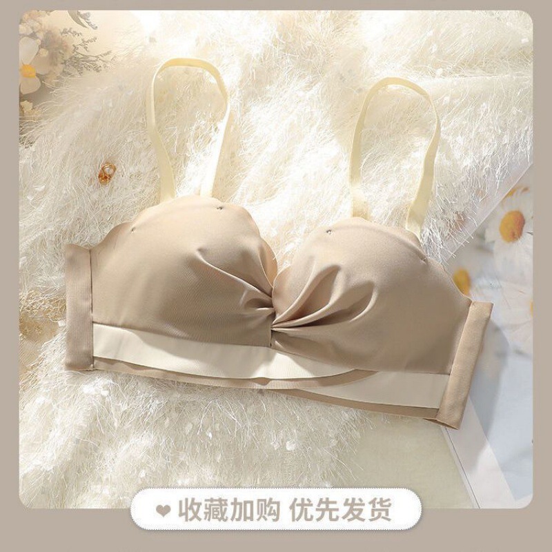 小さな胸の女の子用下着、副胸プッシュアップ、たるみ防止、滑り止め、ノンワイヤー、プッシュアップ、調節可能なシームレスブラ、日本製|undefined