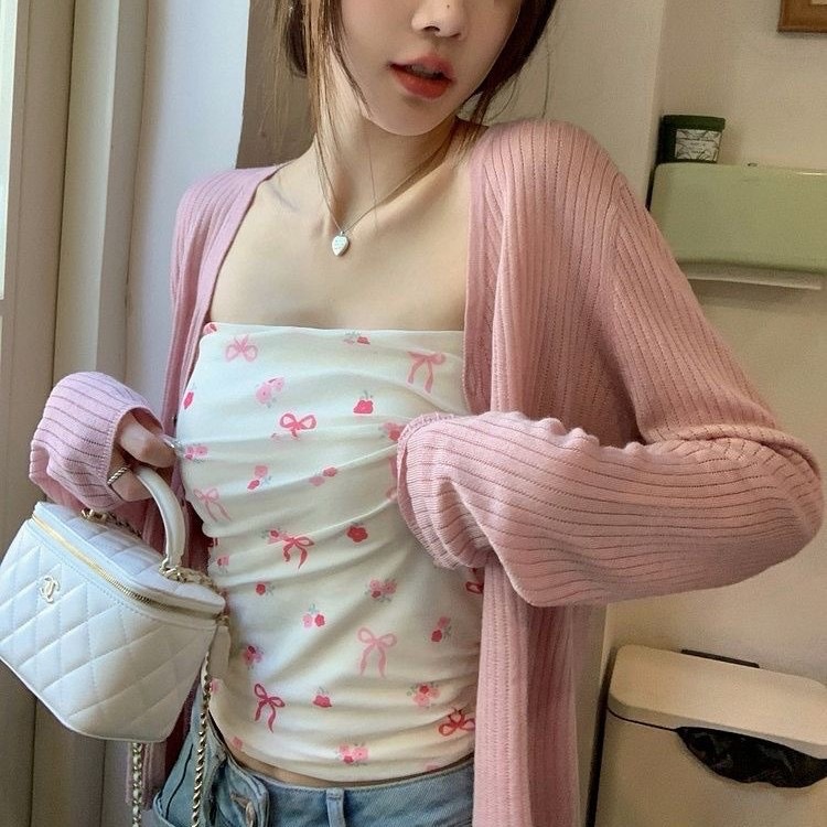 Nueva impresión de malla de estilo tailandés caliente alta elástica antideslizante para el pecho de la moda femenina delgada interior irregular arrugado universal