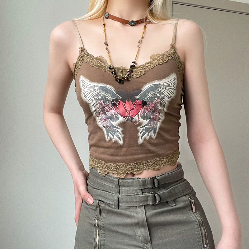 Title 8, Personalisierter Love Wing Print Mini-Trägertop...