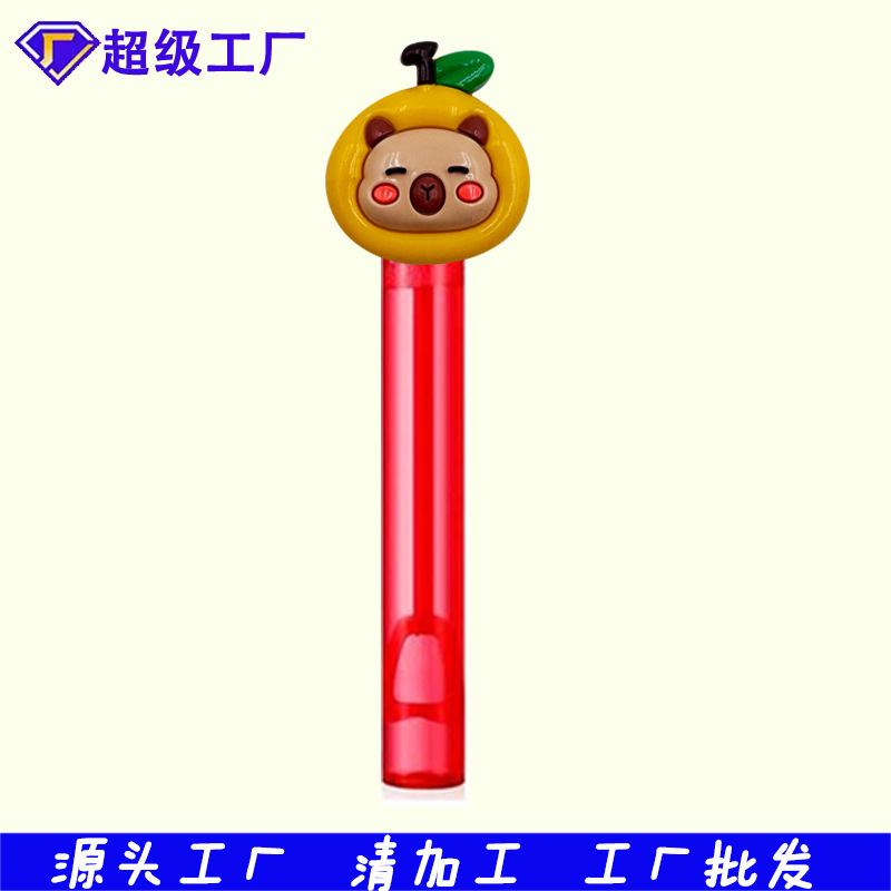 厂家批发热款卡皮巴拉泡泡水贴片配饰件迷你泡泡棒奖励玩具小礼品|undefined