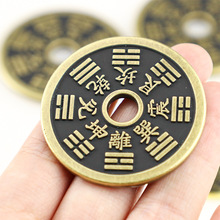 荣胜厂家批发方孔山鬼花钱合金复古五帝钱工艺品仿古钱币铜钱