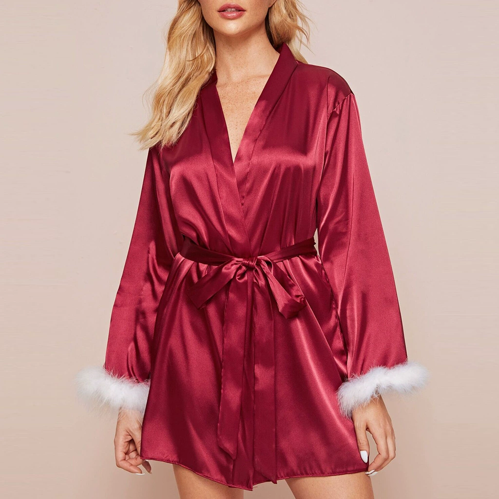 Silk cardigan, bathrobe, sexy pijama, Amazon