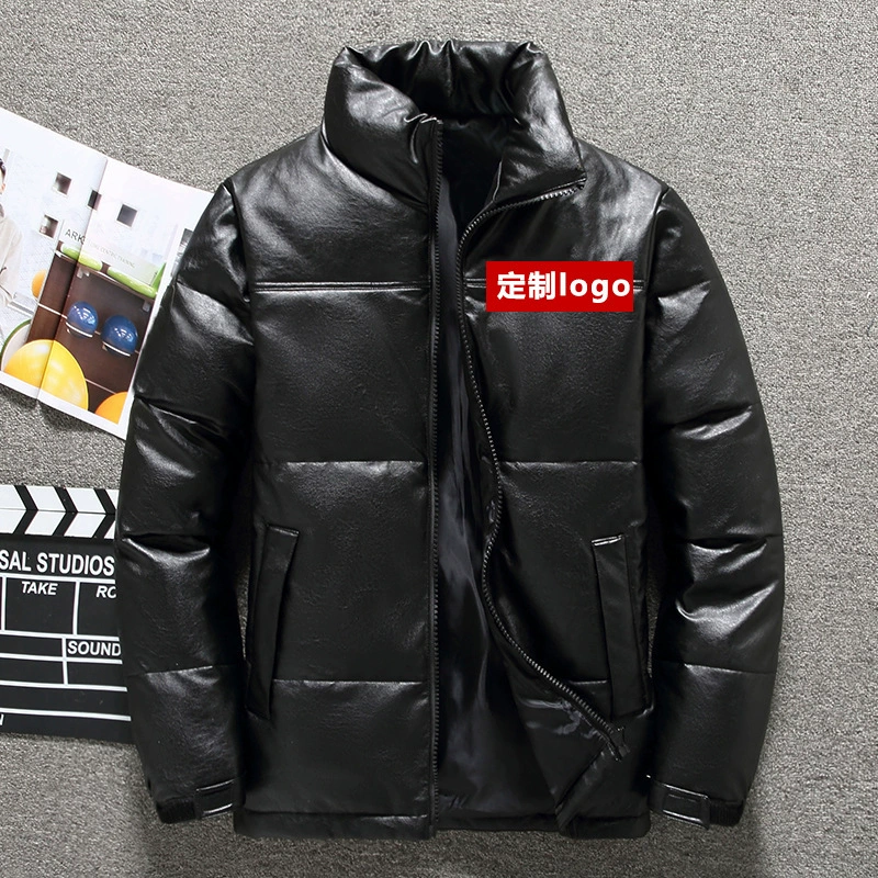 Зимняя утепленная куртка из искусственной кожи для мужчин и женщин, новый корейский стиль, свободный крой, европейско-американский тренд, для студентов.