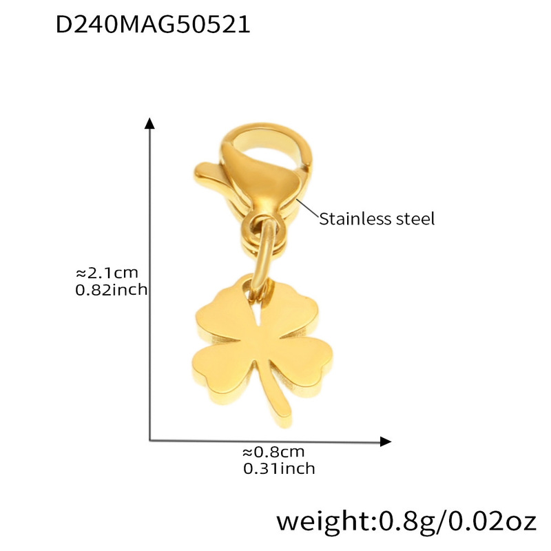 Mili メッキ 18 K 厚いゴールド DIY エナメル釉シングルペンダントニッチファッションパーソナライズされたマリンアクセサリー卸売|undefined
