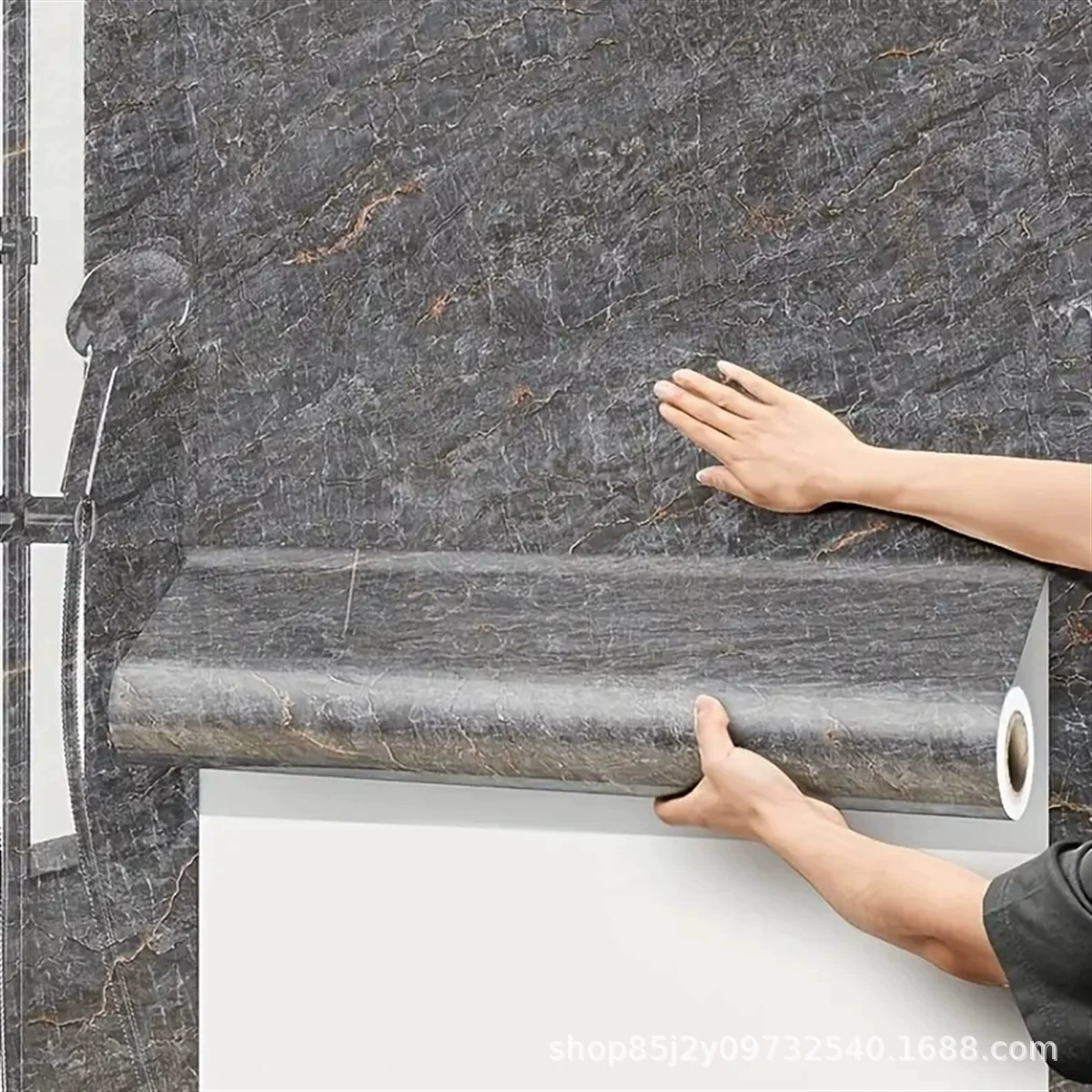 Самоклеящаяся ПВХ-обои, водостойкие 3D рисунки: мультфильм и мрамор, ширина 60 см, без клеевого следа