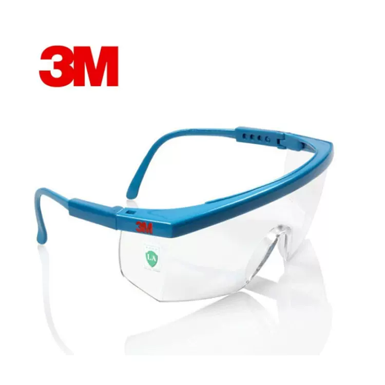 3M 护目镜1711AF 防雾防飞溅防刮擦防冲击镜腿长度可调节防护眼镜