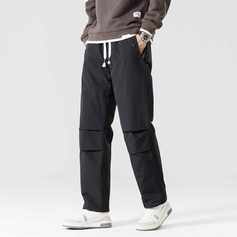 Cross-border new national standard 90% down-filled waterproof pants, popular graphene heating and warmth, three-proof men's outdoor pants
