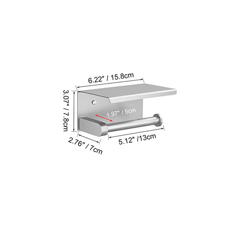 Baño transfronterizo Juego de colgantes de oro cepillado de acero inoxidable Barra de toalla Anillo de toalla Soporte de rollo de papel Gancho para ropa Kit de baño