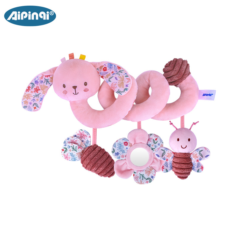 Aipinqi nueva cama rosa alrededor de la cama juguetes colgantes de carro para niños colgantes de muñecas de educación temprana infantil en stock