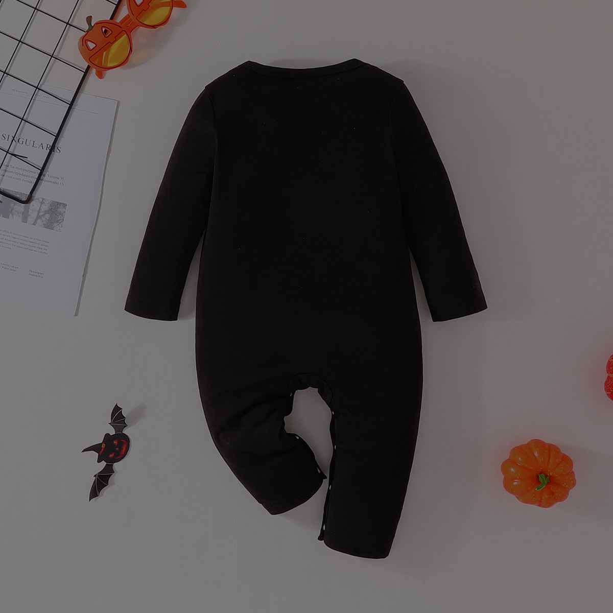 Baby Skeleton Jumpsuit With Glowing Effect For Halloween Party_voghion.com