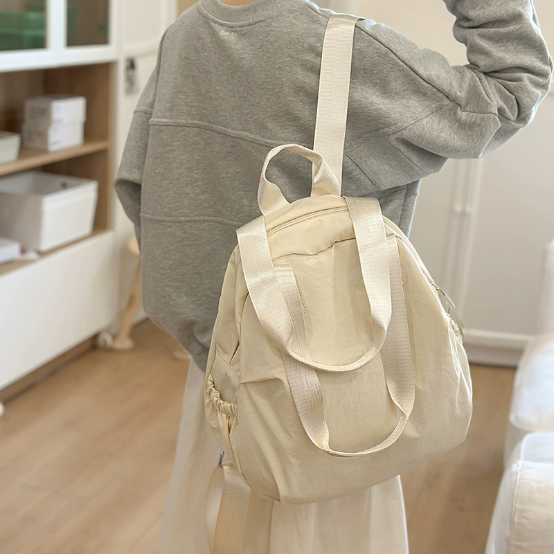 Nylon shoulder bag to go out, handheld backpack, capacious one-shoulder bag