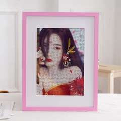 Ins-style solid wood large picture frame, table display wholesale DIY creative puzzle 28A4k36-inch poster mounting frame wall hanging