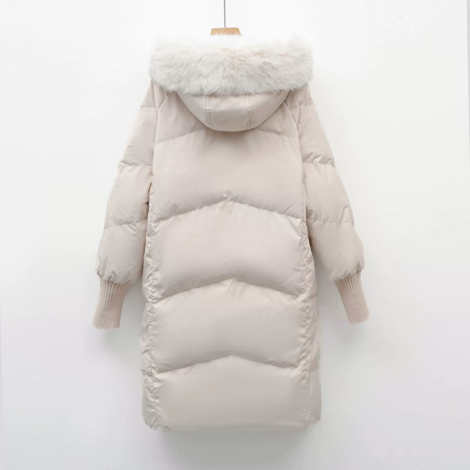 Velvet keep warm down jacket for leisure, duck down, oversize