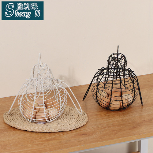 Egg Storage Basket, Egg Holder, Fruit & Egg Container Decorative Item, Home Use Hollow Storage Container, Kitchen Storage Basket