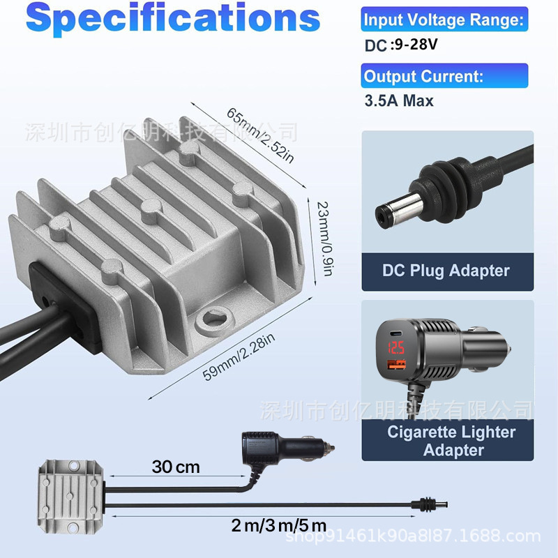 Amazon's Best-Selling 12V24V to 30V3.5A Power Converter Mini Car-Mounted Digital Display Boost Power Supply