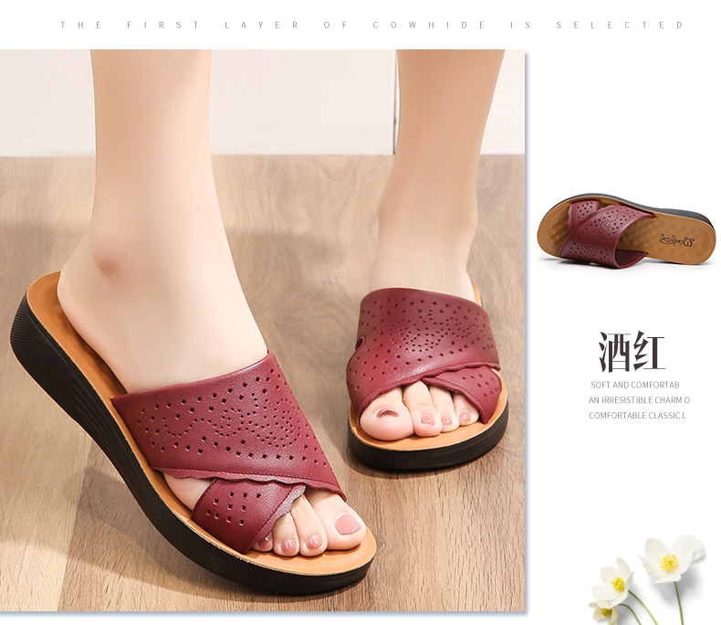C4759 1120K GIÀY DÉP LÊ NỮ RUITDT BIG SIZE NGOẠI CỠ ĐẾ MỀM MÙA HÈ TRUNG NIÊN MA SÁT CHỐNG TRƯỢT GIÀY DÉP NỮ DA BÒ G04 SẢN PHẨM MỚI