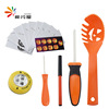 万圣节儿童南瓜雕刻工具  14件LED发光装饰DIY南瓜灯南瓜雕刻工具|ms