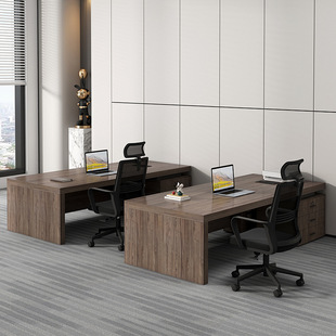 Source Factory Owner Office Desk and Chair Combination Simple Modern Finance Office Single President Supervisor Manager Electricity