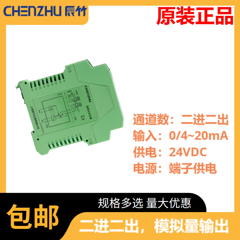 原装正品 辰竹GS5038-EX  二进二出 模拟量输出隔离式安全栅