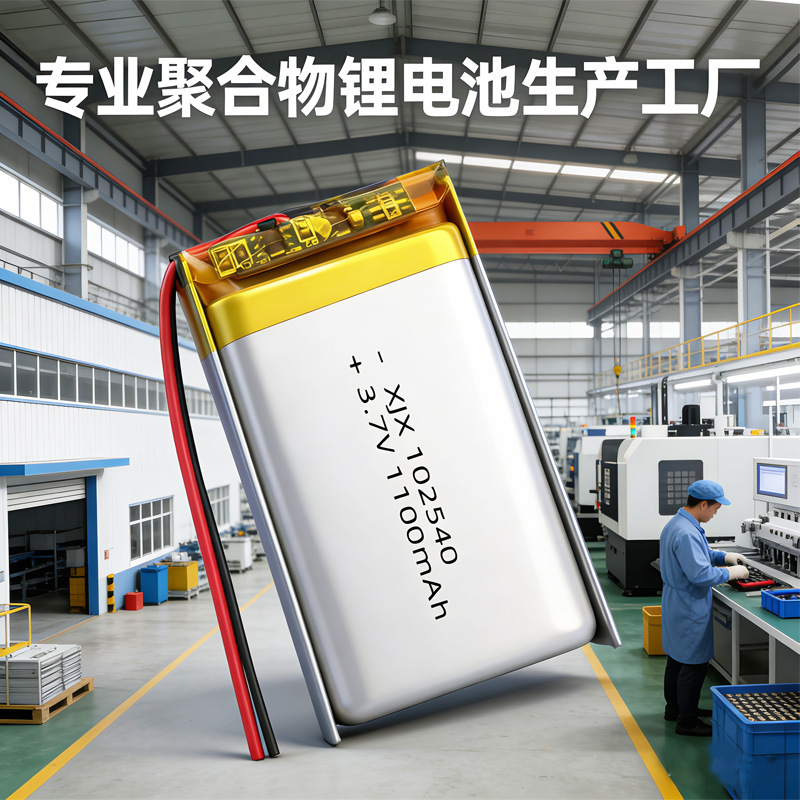 102540 Polymer Lithium Battery 3.7V Battery 1100Mah Smart Lock Battery Ternary Soft Pack Lithium Battery