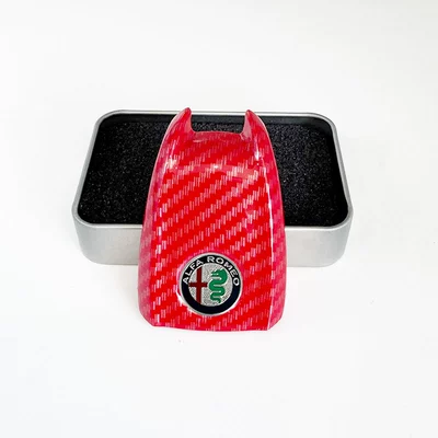 Back Cover, Car logo - color-label-red-carbon-fiber-back-cover