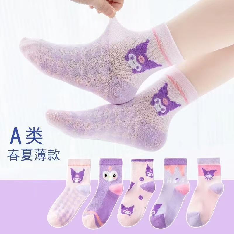Thin children's summer breathable knee socks girl's
