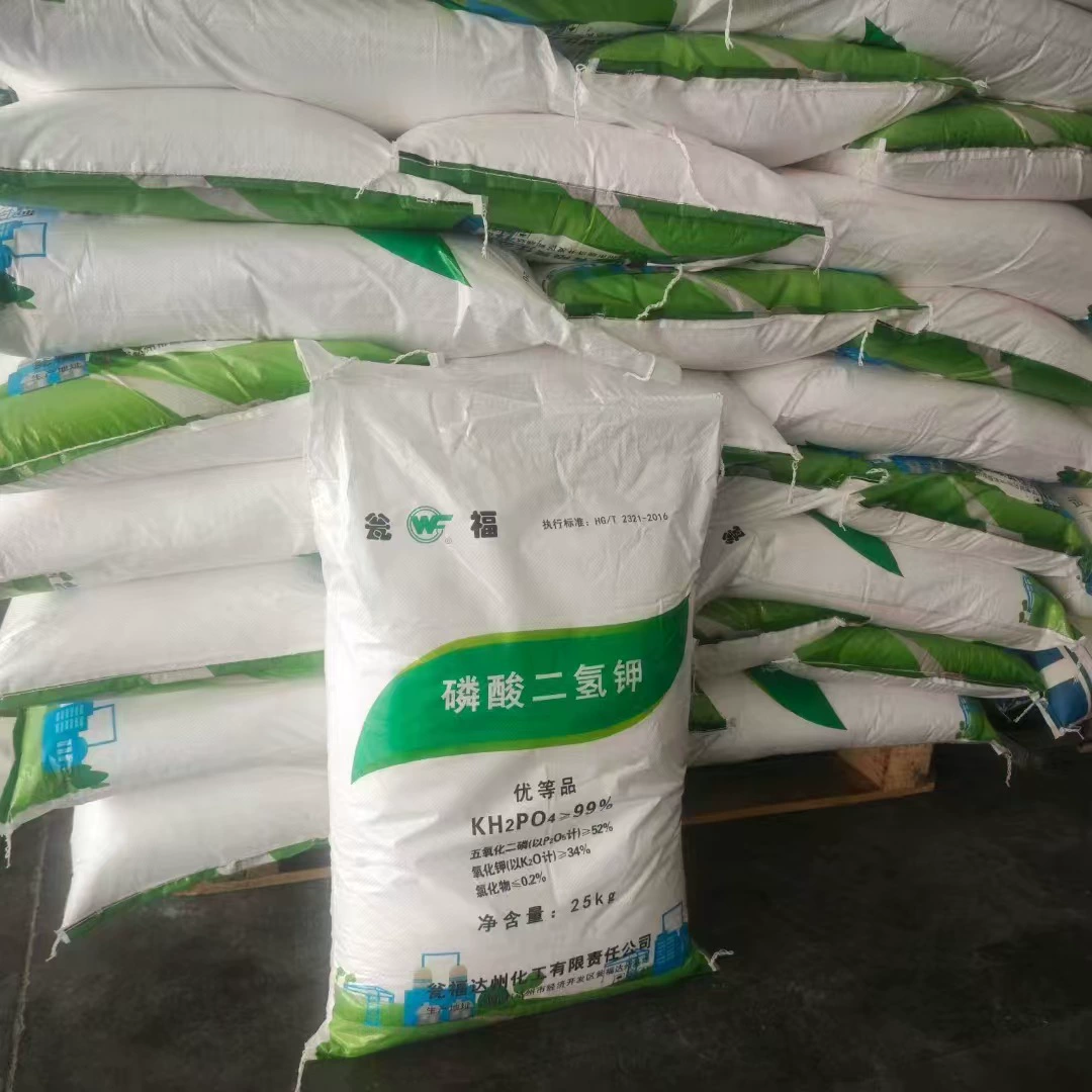 Дигидрофосфат калия плутония кристаллы опрыскивания внекорневой оплодотворения Сельскохозяйственное удобрение 25 кг водорастворимого удобрения дигидрофосфат калия