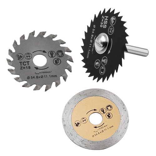 High-speed steel metal saw blade woodworking thin plate cutting piece wood plastic electric grinding circular saw blade electric drill accessories bubble shell
