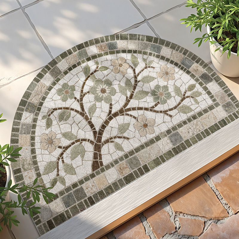 Carpet for Entryway, Dust-Removing and Non-Slip Ethnic Style Doormat for Home Entrance, Foyer Rug, Entryway Mat Carpet for Entryway, Dust-Removing and Non-Slip Ethnic Style Doormat for Home Entrance, Foyer Rug, Entryway Mat