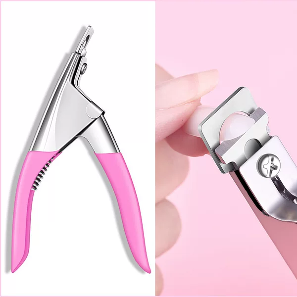 U-Shaped Nail Clippers DIY French Manicure Scissors Straight Scissors Stainless Steel Flat Nail Scissors Tool