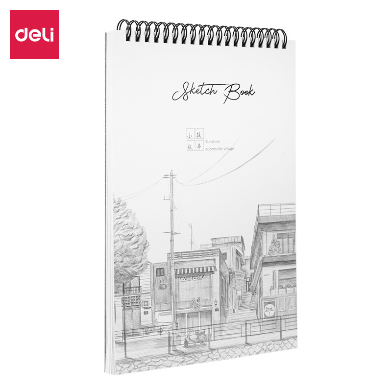 Leaving 73628 Sketchbook 100g-B5-40 Pages Art-Specific Sketchbook Continuation Version Lateral Color Pencil Drawing