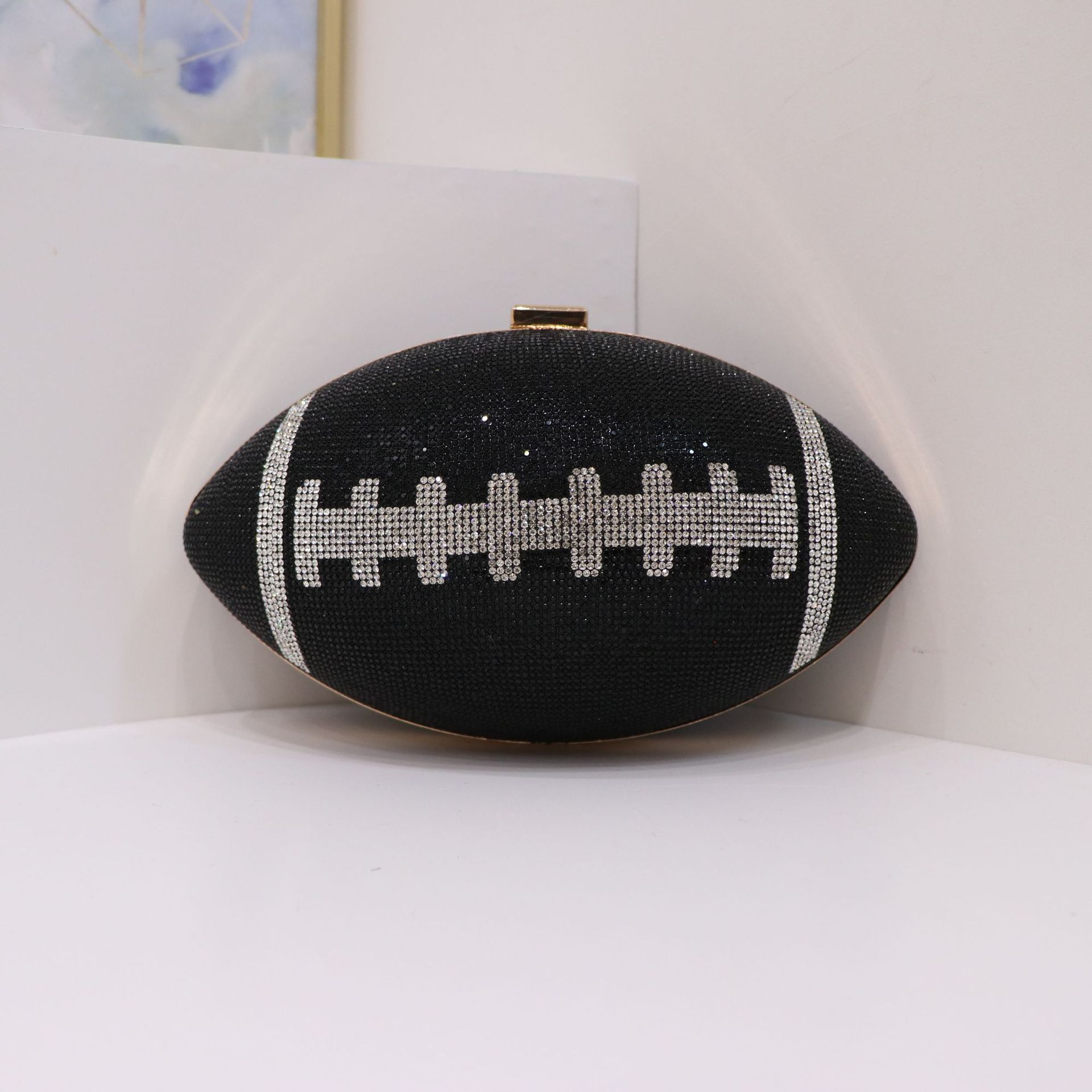 Bolsas de cena europeas y estadounidenses transfronterizas Rugby Premium Diamond Lady Handbags Fashion Party Wedding Bag
