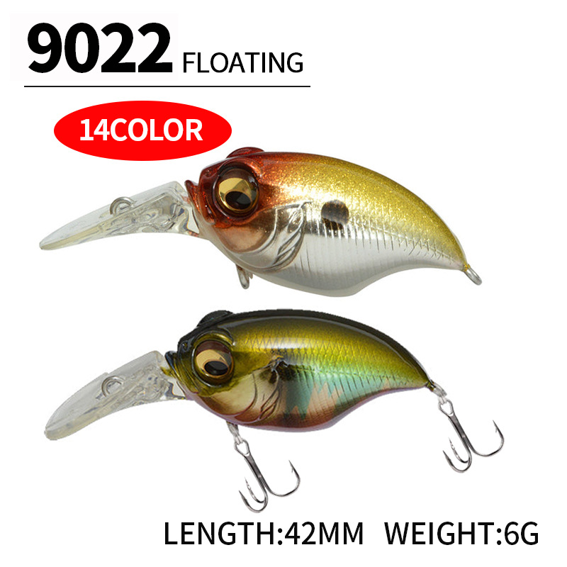 Hochwertiger Wobbler-Angelköder, japanisches Design, Geräusch-Kurbelköder, 6 g, 42 mm, schwimmender Kurbelköder für Barsch, Barsch, Hecht, Pesca – Detail 8