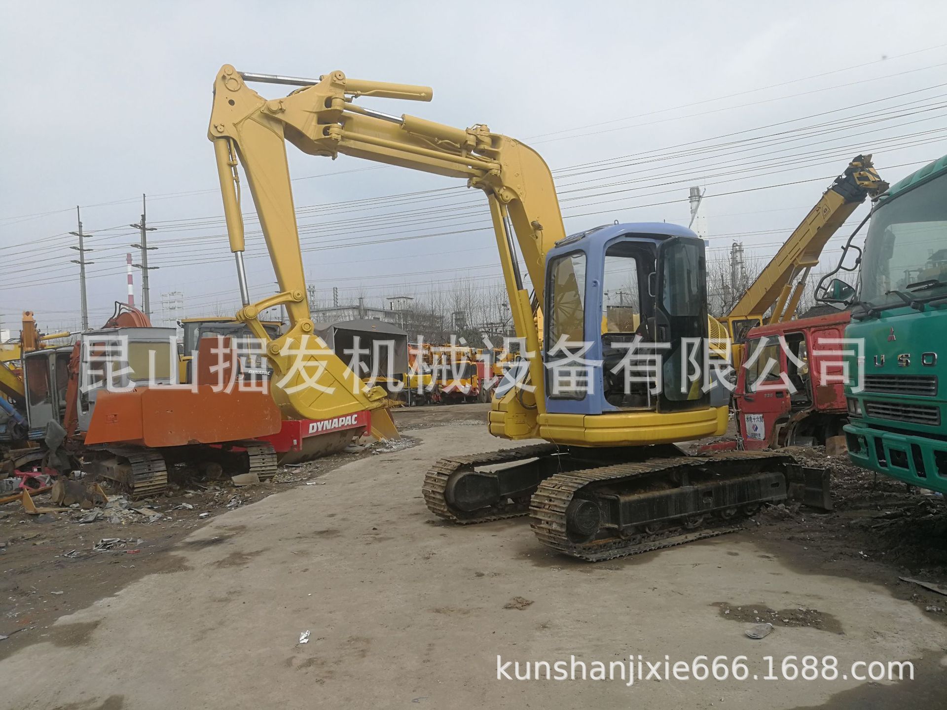 现货二手小松PC75挖掘机履带 7吨挖机摇摆臂