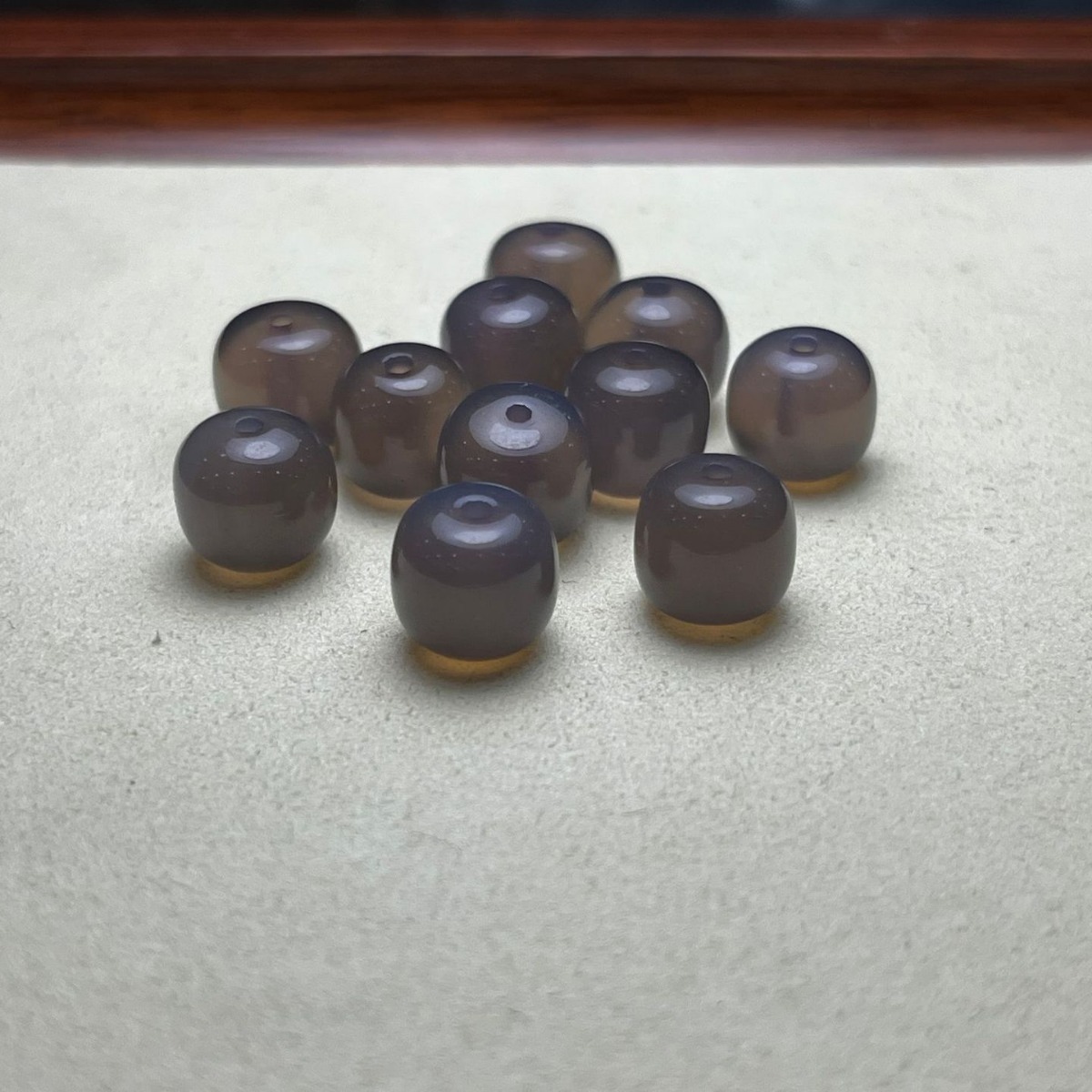 灰白色瑪瑙老型珠子散珠半成品diy手工編織串珠手鍊項鍊配件材料