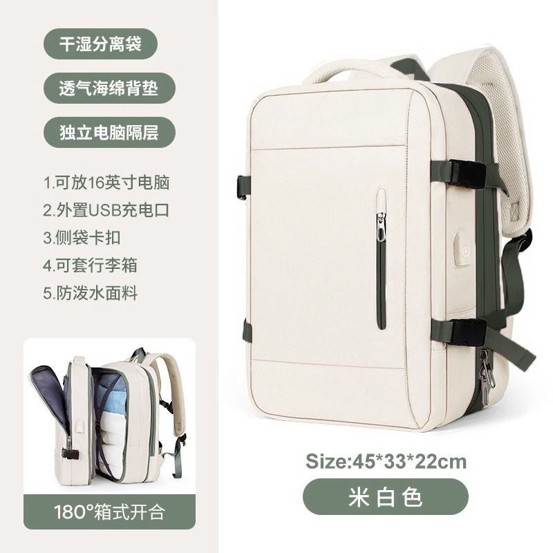 Los hombres transfronterizos expanden los paquetes de computadoras de negocios, los equipaje de viaje de negocios son multifuncionales y las mochilas de hombro de gran capacidad están en Stock.
