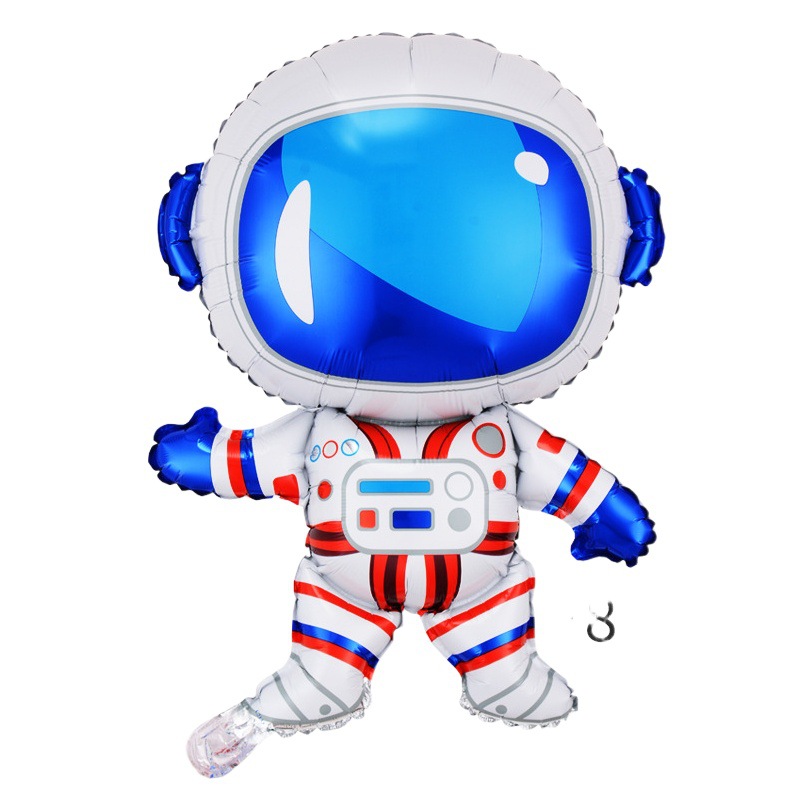 Nuevo astronauta globo astronauta cohete forma universo tema fiesta de cumpleaños decoración película de aluminio globo OVNI