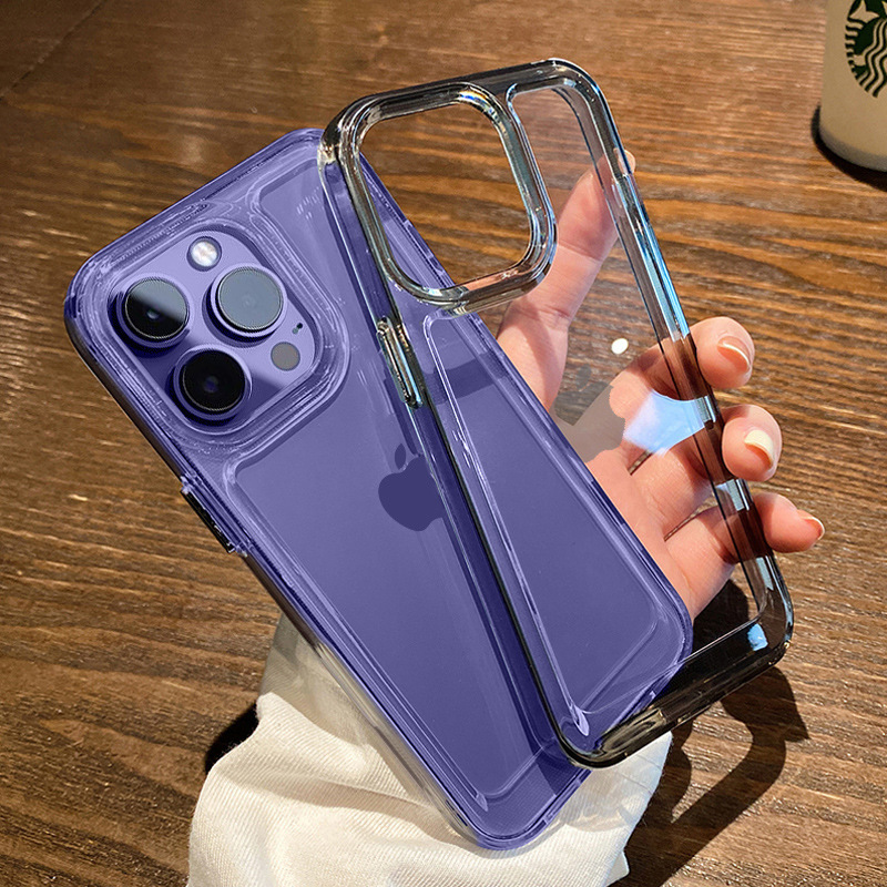 Apple 17透明携帯電話ケース16クリスタルスペースiPhone14promaxフルカバーSE13保護ケース12に適用|undefined