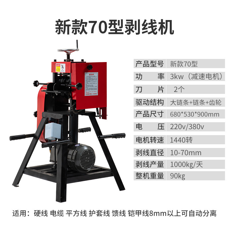 Tianyu 필러블 1.0-7cm 더블 나이프 3KW 감속 모터 220V