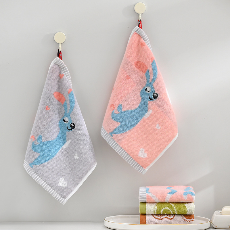 Cotton Square Towel 25*25 Face Wash Household Cotton Thickened Small Towel Baby Shower Hand Wipe Kindergarten Small Square Towel