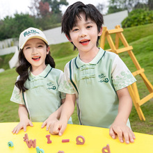 夏季古风小学生校服幼儿园园服男女童运动套装学院风短袖班服