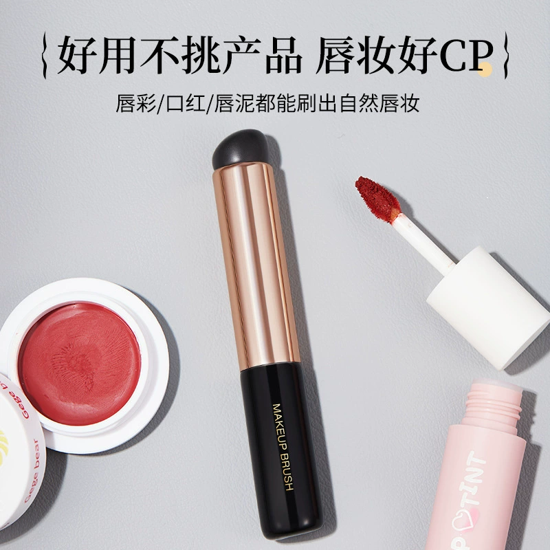 Silicone handheld concealer brush, lip care