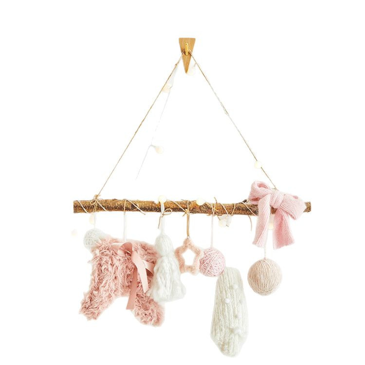 Buscando madera nueva decoración navideña doméstica lámpara de pared navideña tiendas de ventana colgante creativo atmósfera diseño props