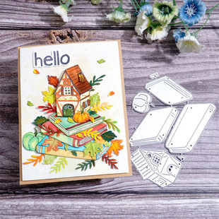 Handbook Decoration Book and House Knife Mold Metal Carbon Steel Knife Mold Etching Cutting Embossing Knife Mold Cross-Border Delivery