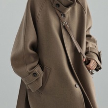 中长款毛呢外套女2025冬季新款加厚小个子赫本风呢子大衣洋气时尚