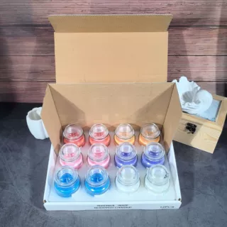 定制OEM蘑菇玻璃杯香薰蜡烛套装批发跨境香氛蜡烛展示盒摆件外贸