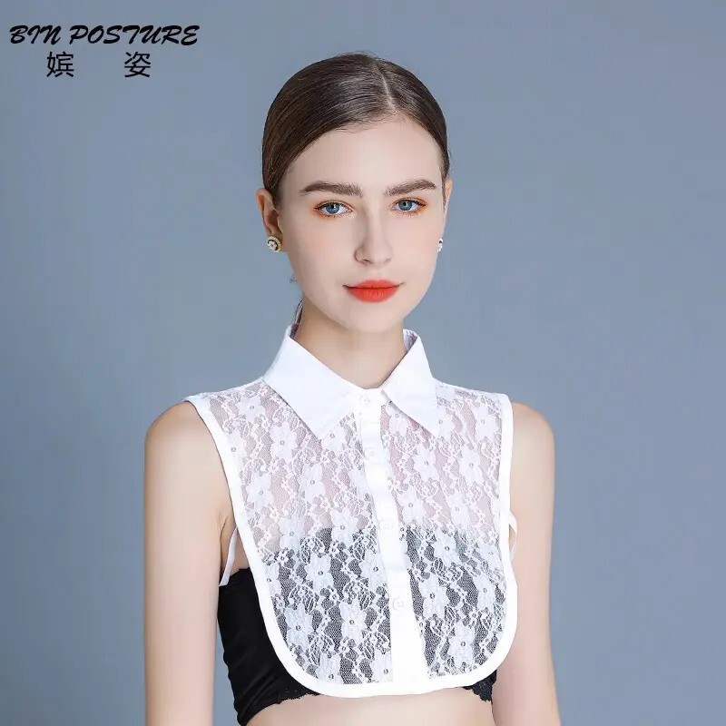 Multifunctional Lace Fake Collar for Women, Versatile Fake Collar for Sweaters, Sweatshirts, Work Clothes, Bottoming Shirts, Fake Collars