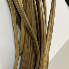 塑料藤條編織PE圓扁片藤吊籃修補材料收納筐仿藤塑料藤條編織材料