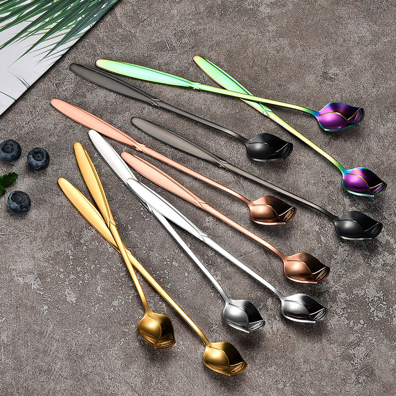 Glass coffee creative mixing stick stainless steel for home use