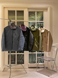 Ta Bata Retr0-X double-sided lamb velvet warm snap button cotton lapel jacket men and women couple jacket trendy